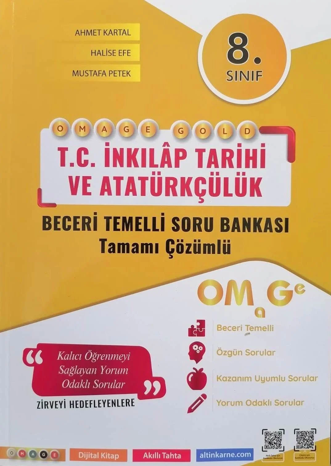 Nartest 8.Sınıf LGS Omage Gold İnkılap Tarihi Soru Bankası